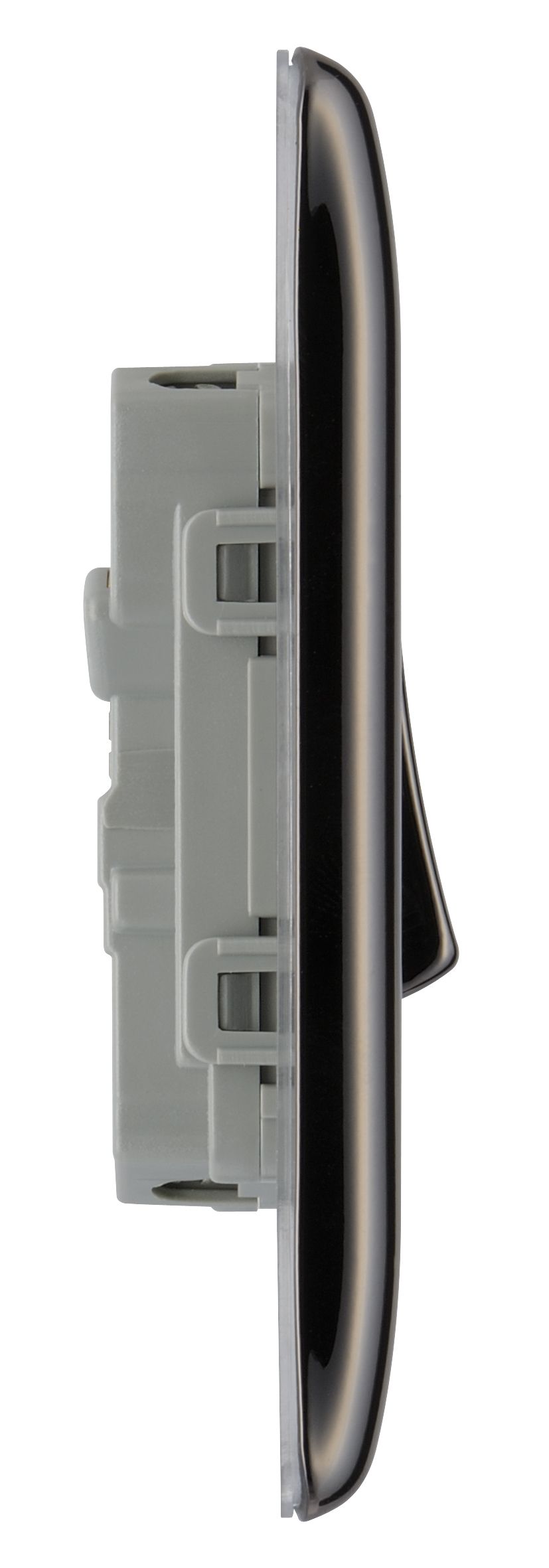 British General Black Nickel 10A 2 way 2 gang Light Switch