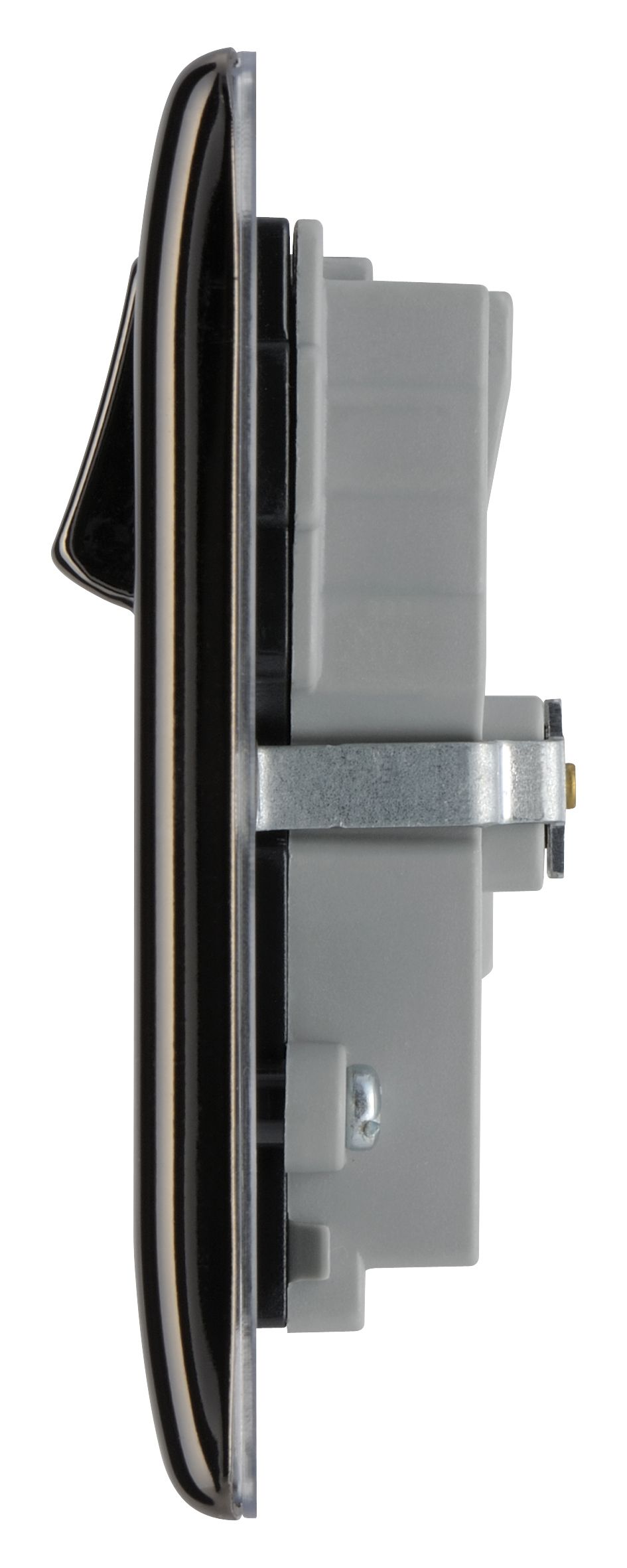 British General Black nickel effect Double USB socket, 2 x 2.1A USB