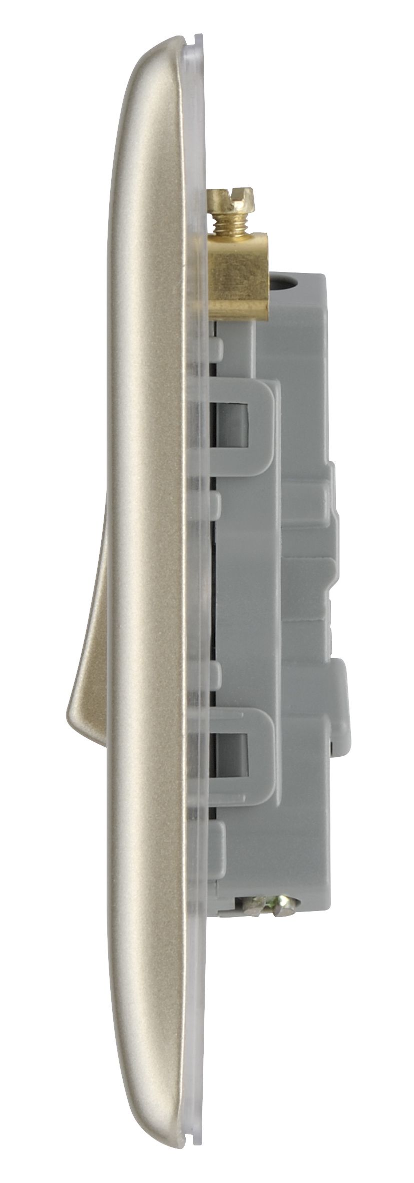 British General Cream 10A 2 way 3 gang Triple light Switch