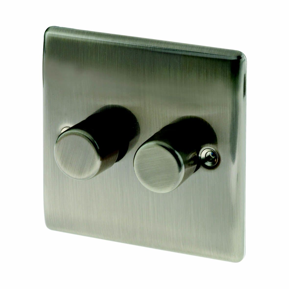 British General Iridium profile Double 2 way Dimmer switch