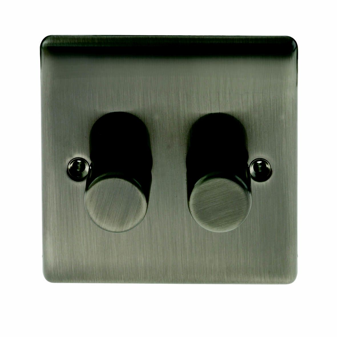 British General Iridium profile Double 2 way Dimmer switch