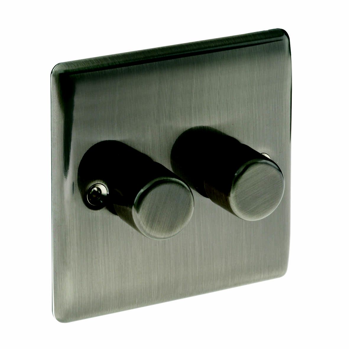 British General Iridium profile Double 2 way Dimmer switch