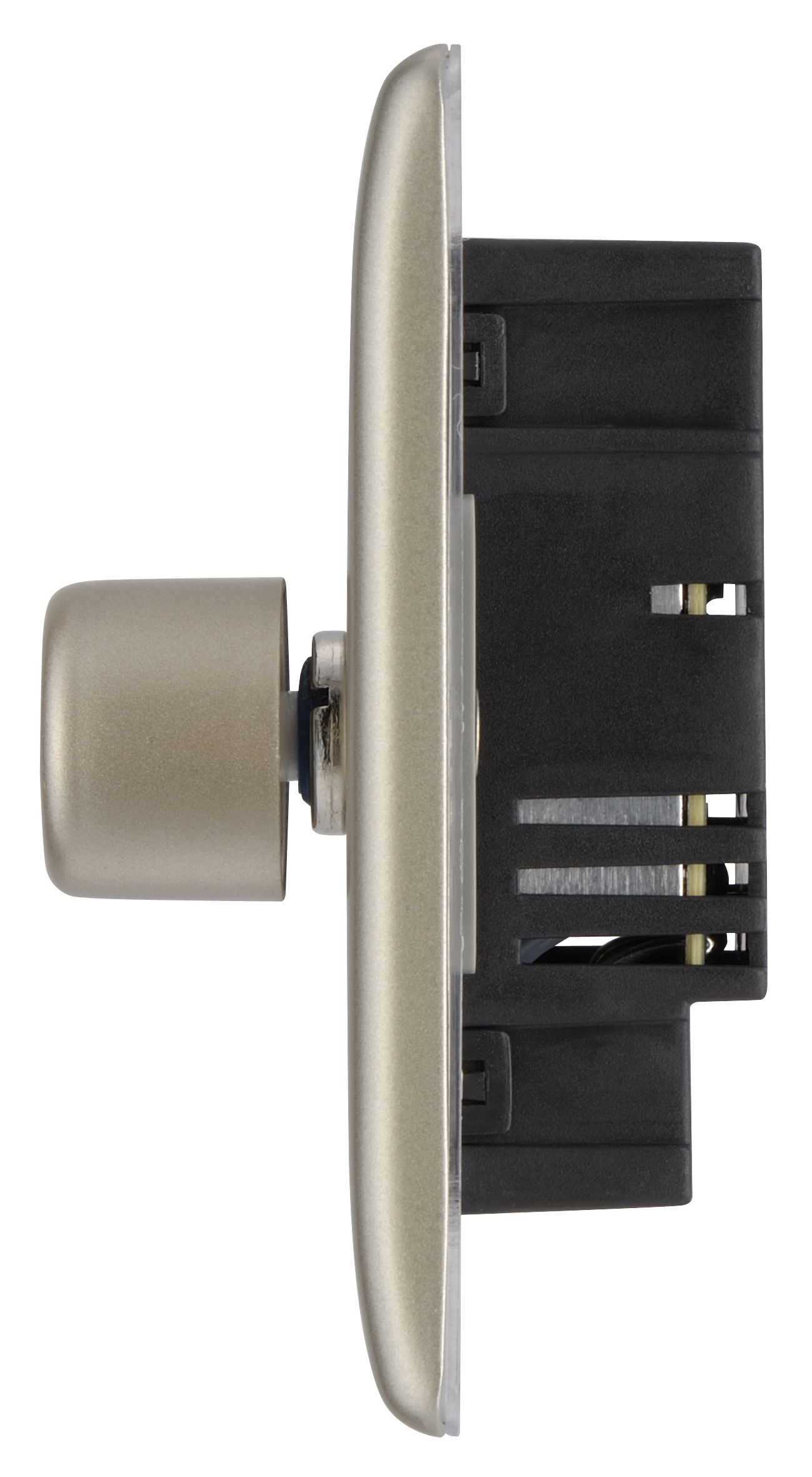 British General Nickel profile Single 2 way Dimmer switch