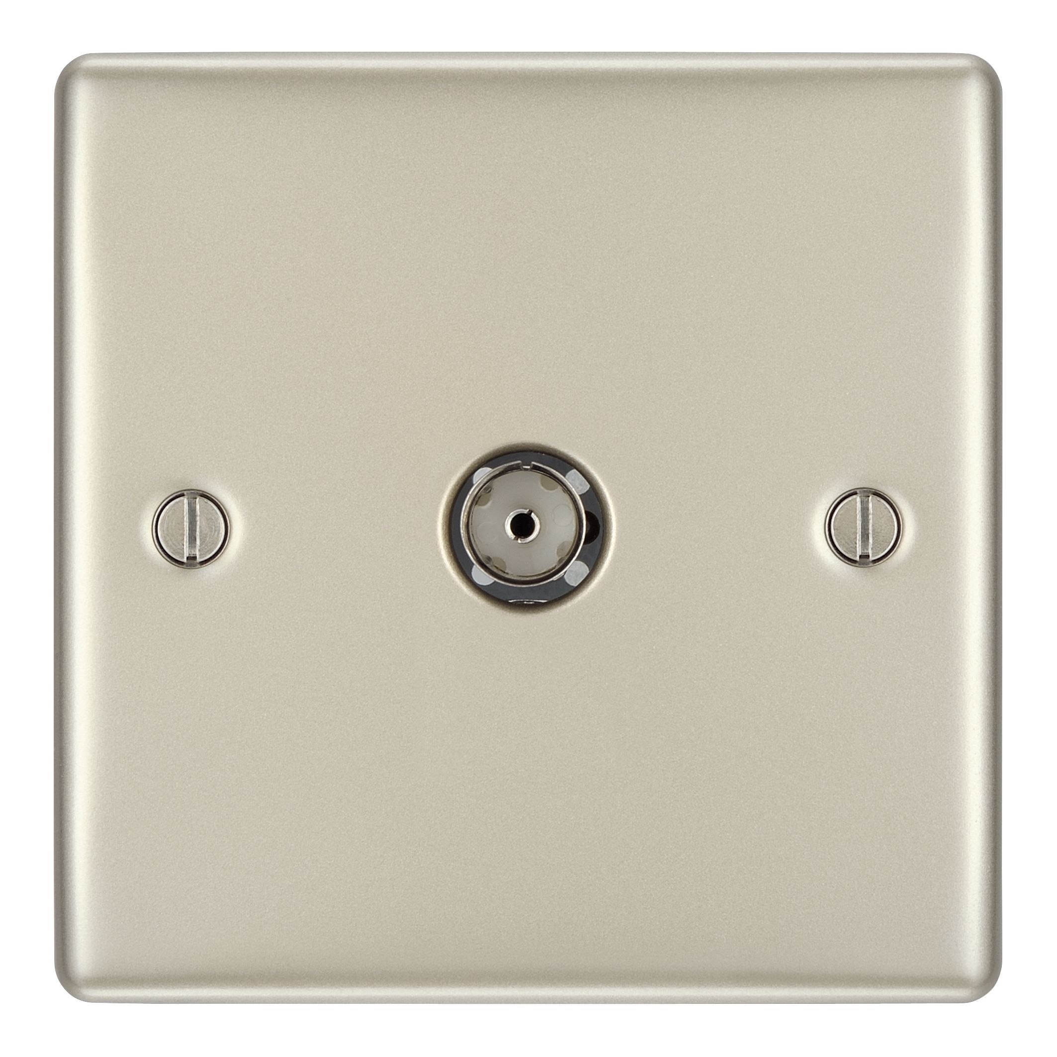 British General Nickel Single Coaxial socket