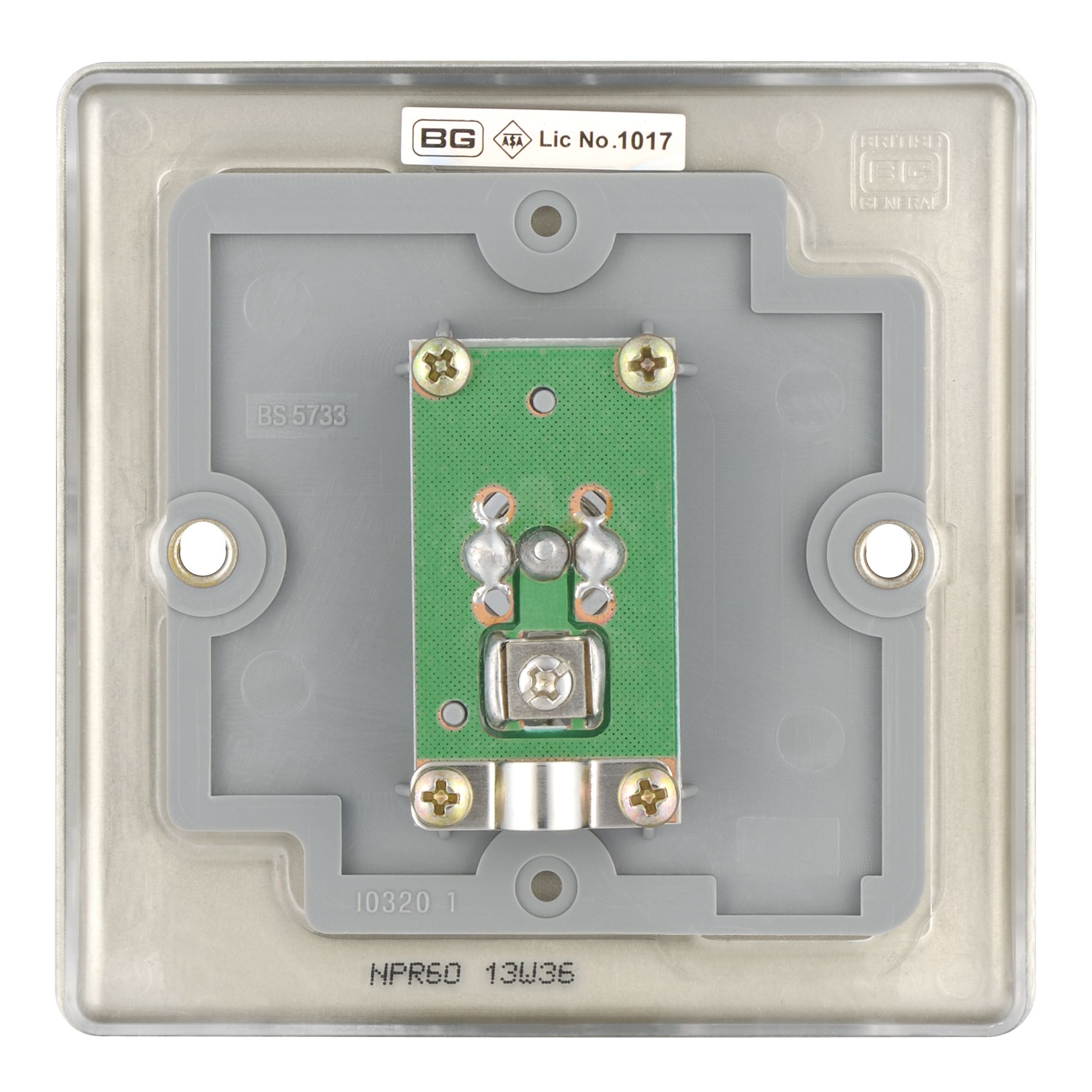 British General Nickel Single Coaxial socket
