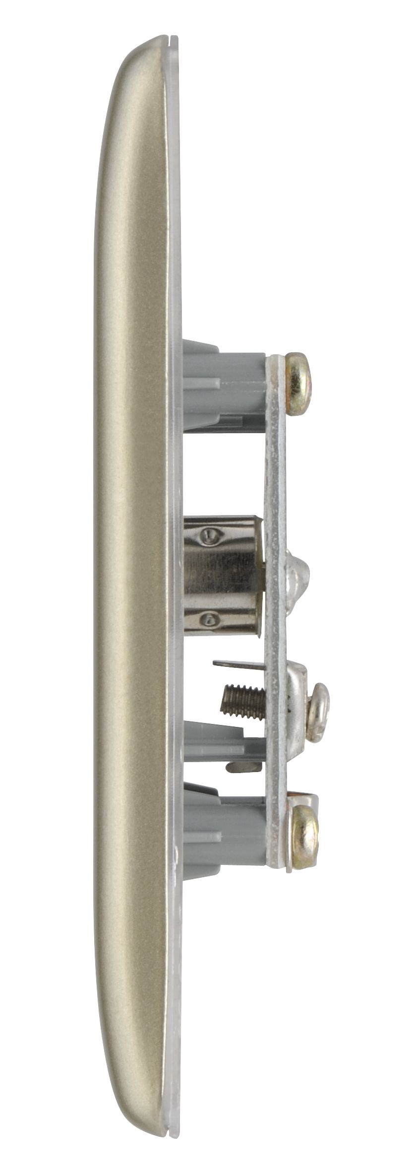British General Nickel Single Coaxial socket
