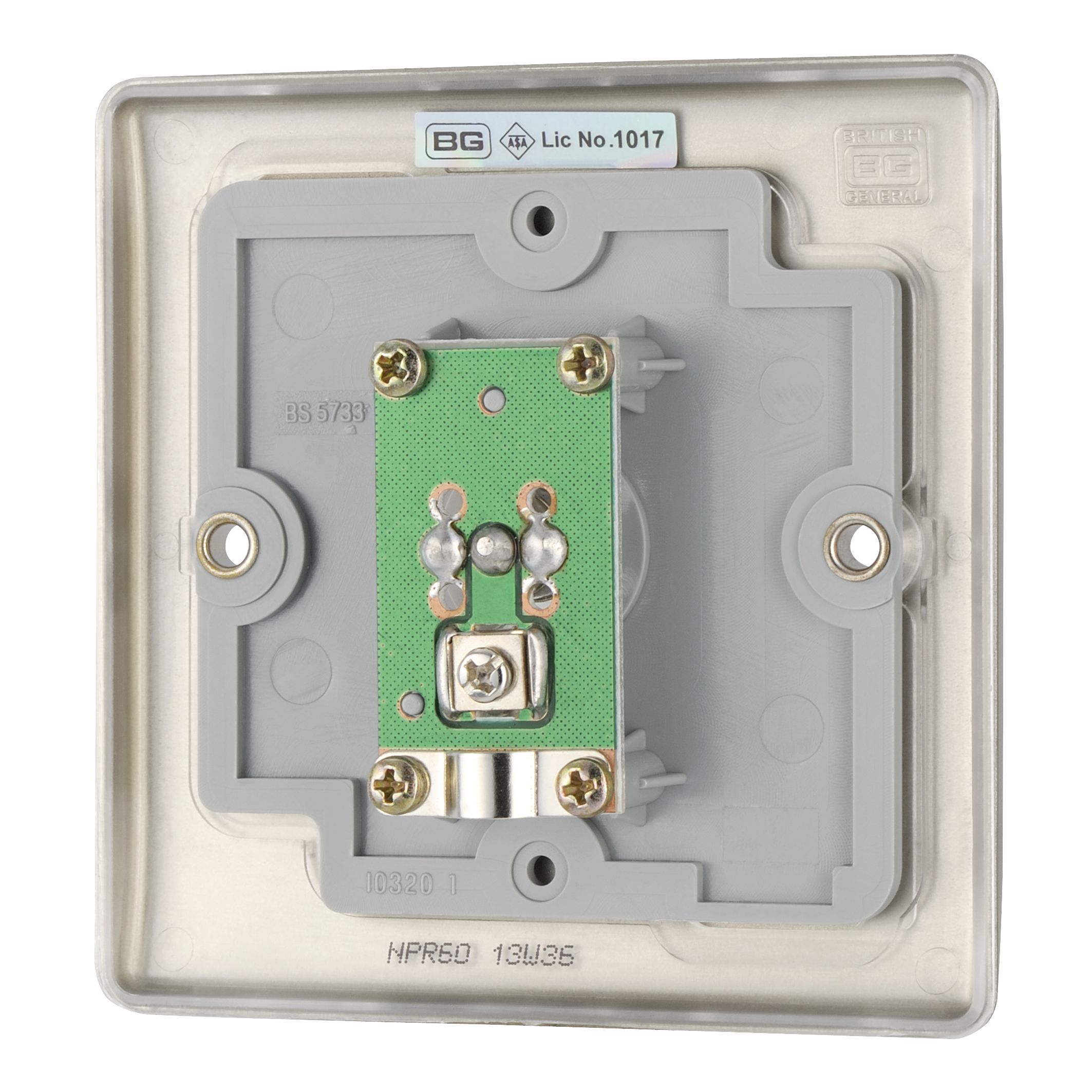 British General Nickel Single Coaxial socket