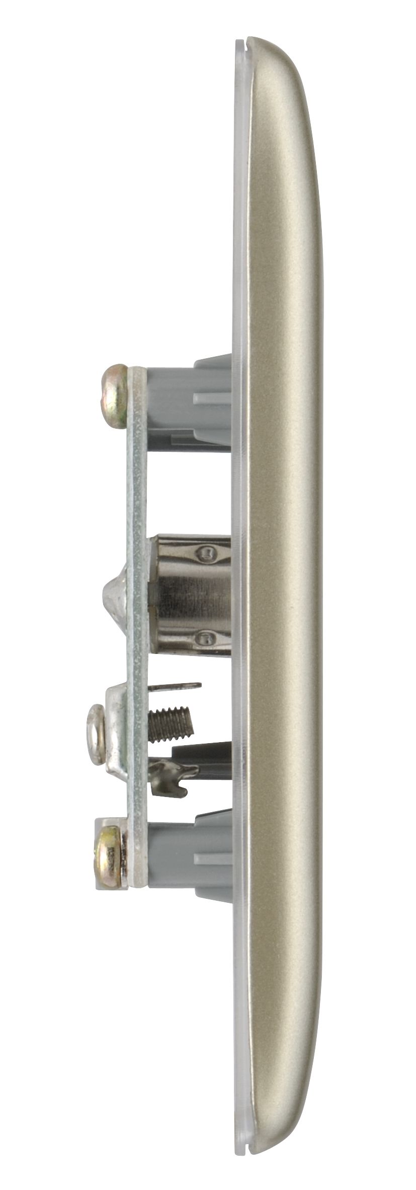 British General Nickel Single Coaxial socket