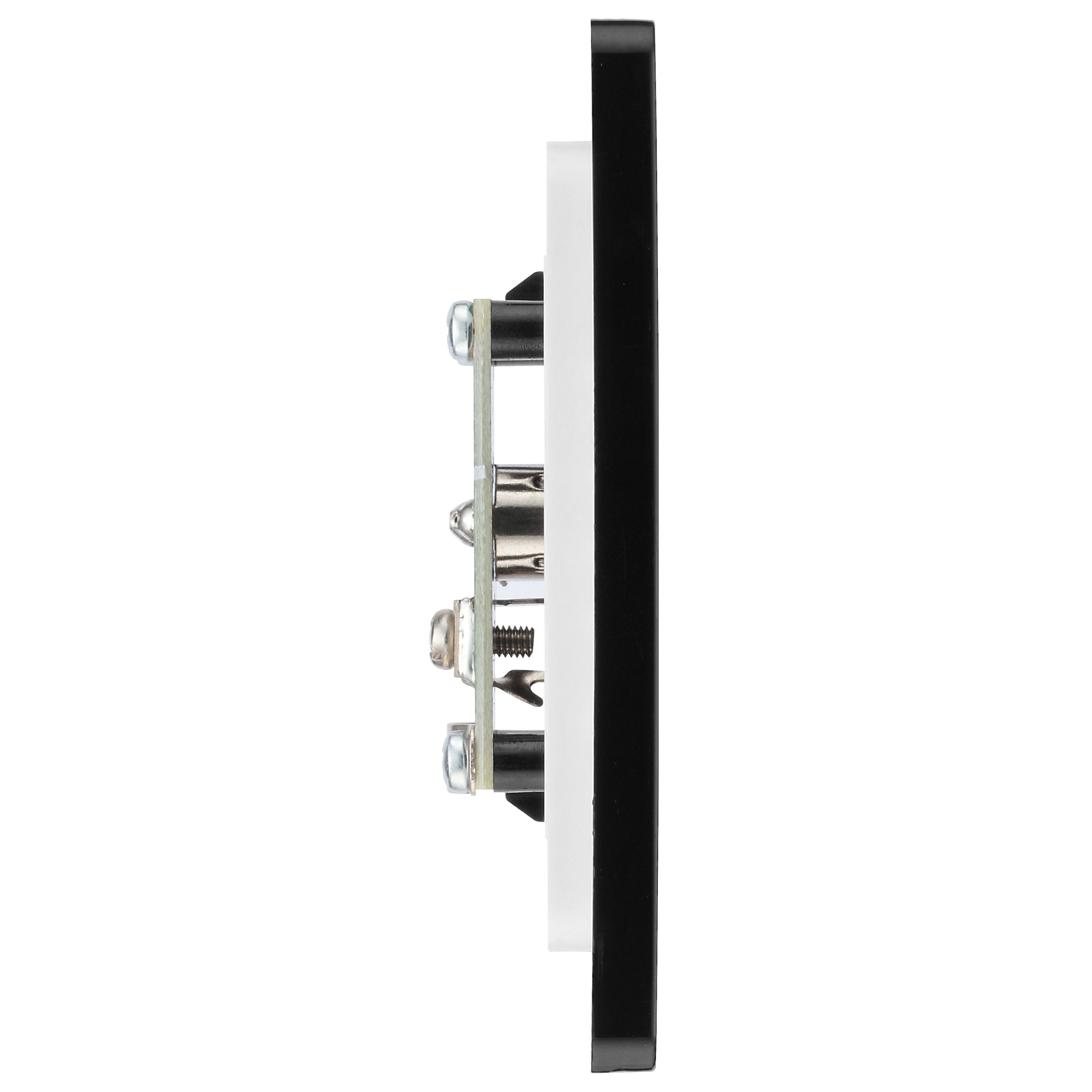 British General Single Screwless TV & radio socket Gloss Copper effect