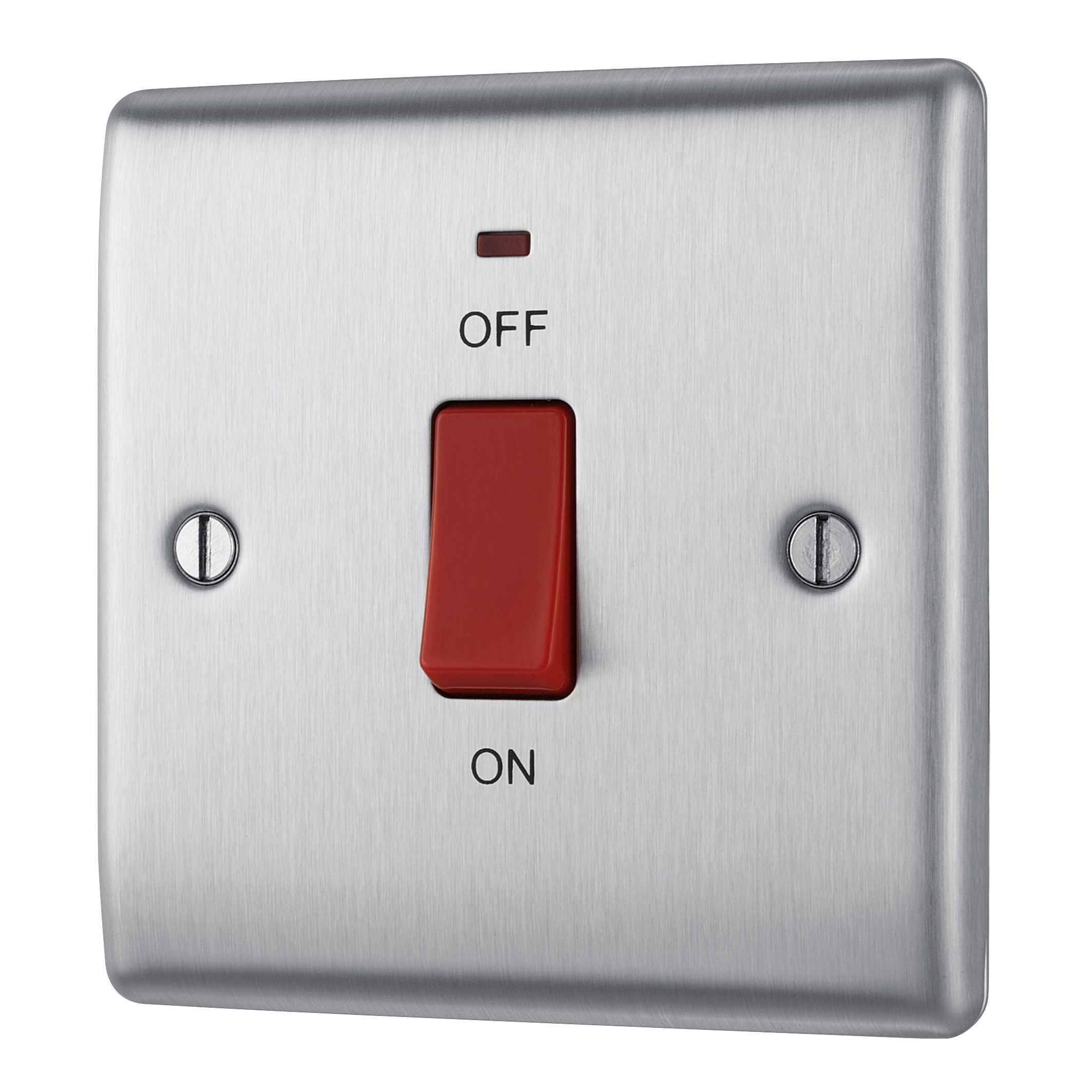 British General Steel 45A 1 gang Cooker Switch