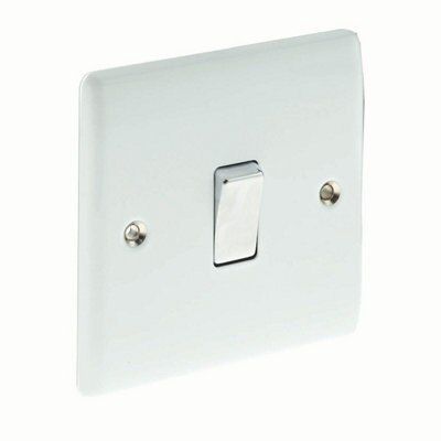 British General White 10A 2 way Switch
