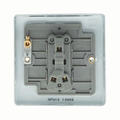 British General White 10A 2 way Switch