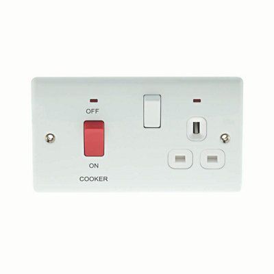 British General White Cooker switch & socket