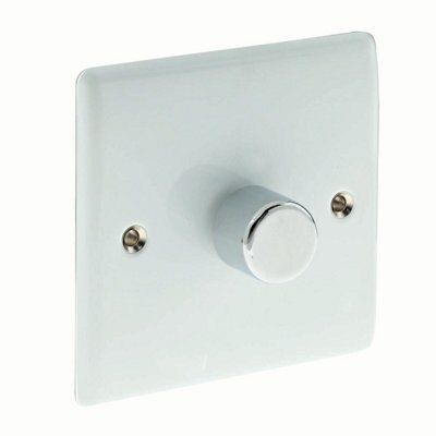 British General White profile Single 2 way Dimmer switch