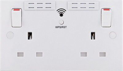 British General White WiFi extender socket