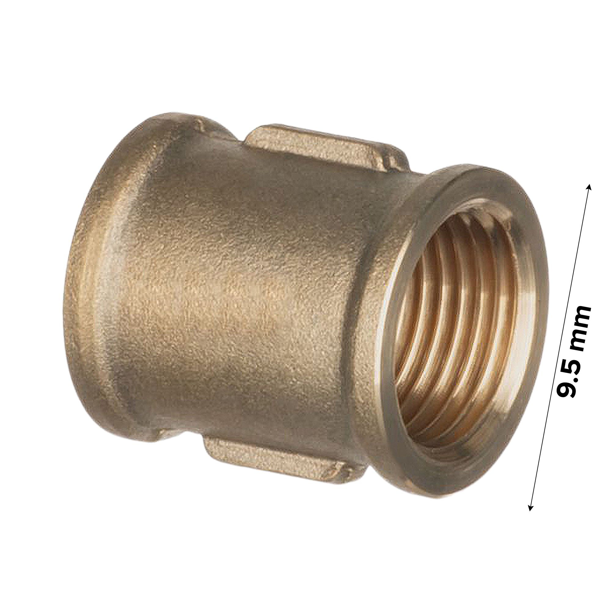 British standard pipe parallel (BSPP) female Central heating Pipe socket, ⅜"