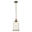 Broderick Copper effect LED Pendant ceiling light, (Dia)161mm
