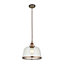 Broderick Copper effect LED Pendant ceiling light, (Dia)255mm