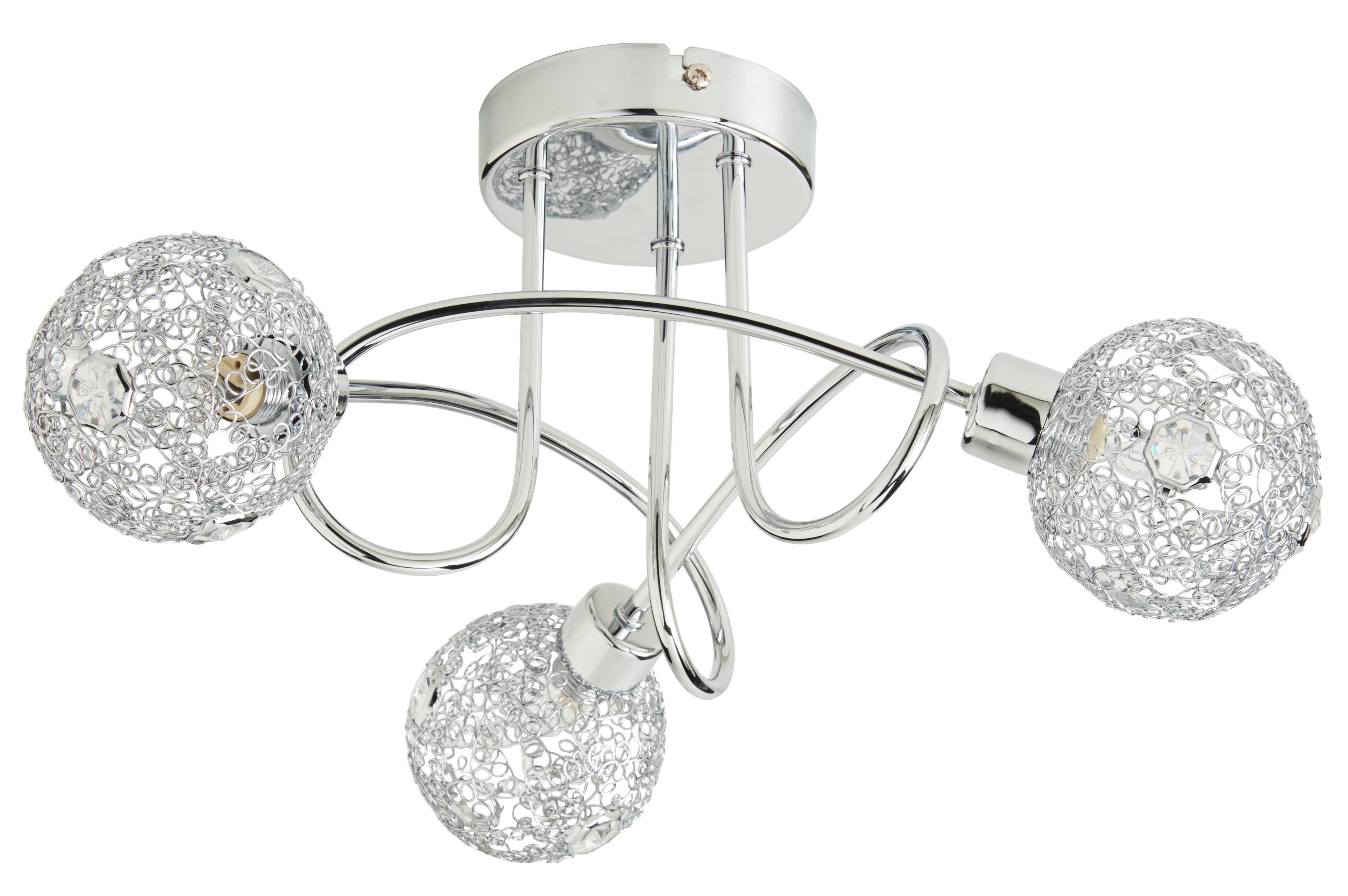 Bronte Chrome effect 3 Light Spotlight