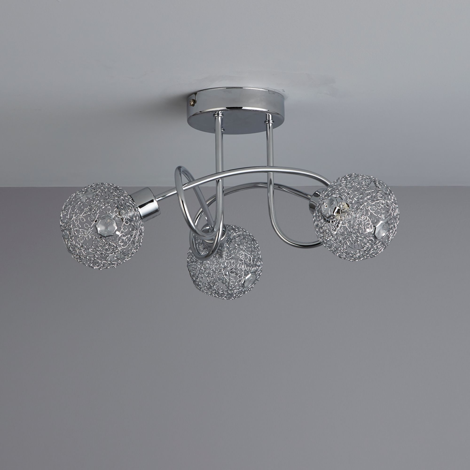 Bronte Chrome effect 3 Light Spotlight