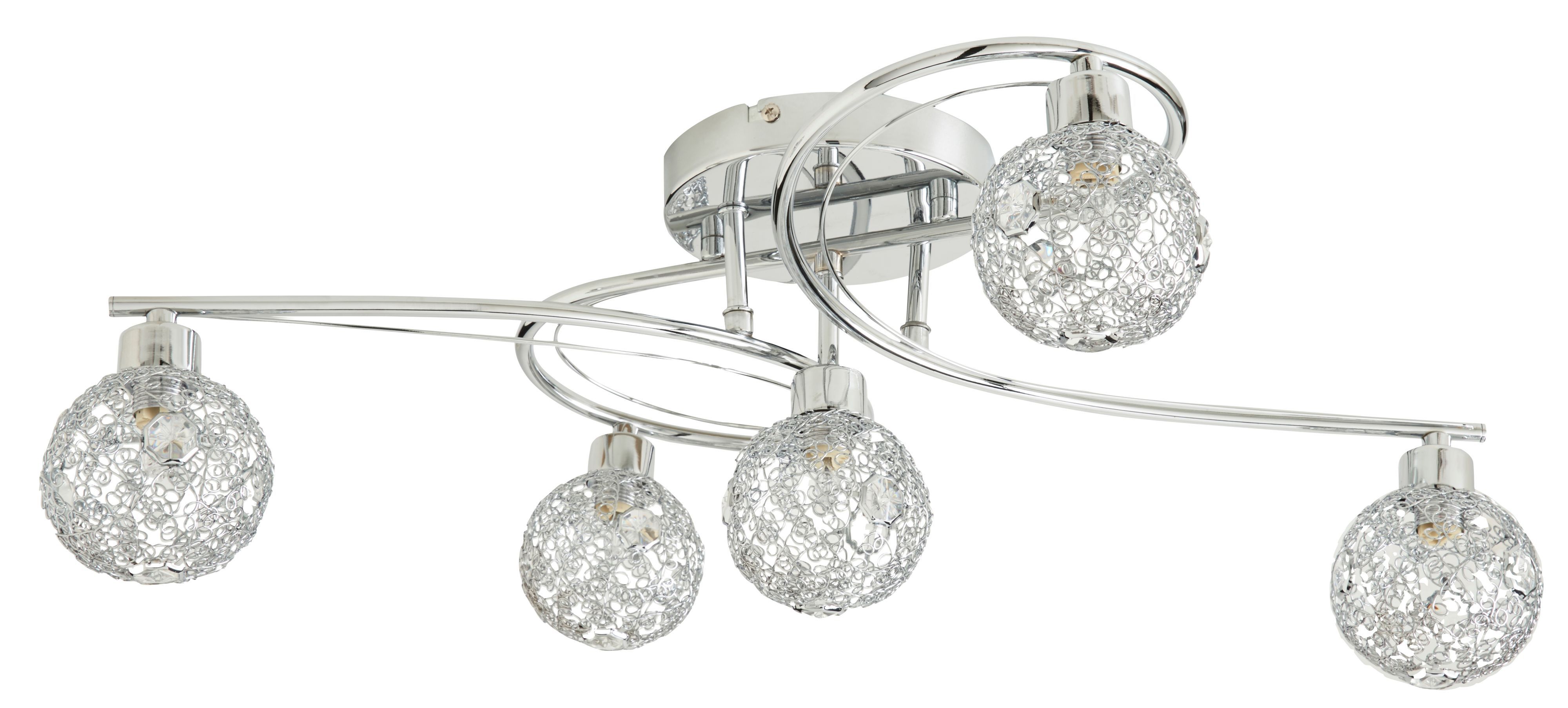 Bronte Chrome effect 5 Light Spotlight