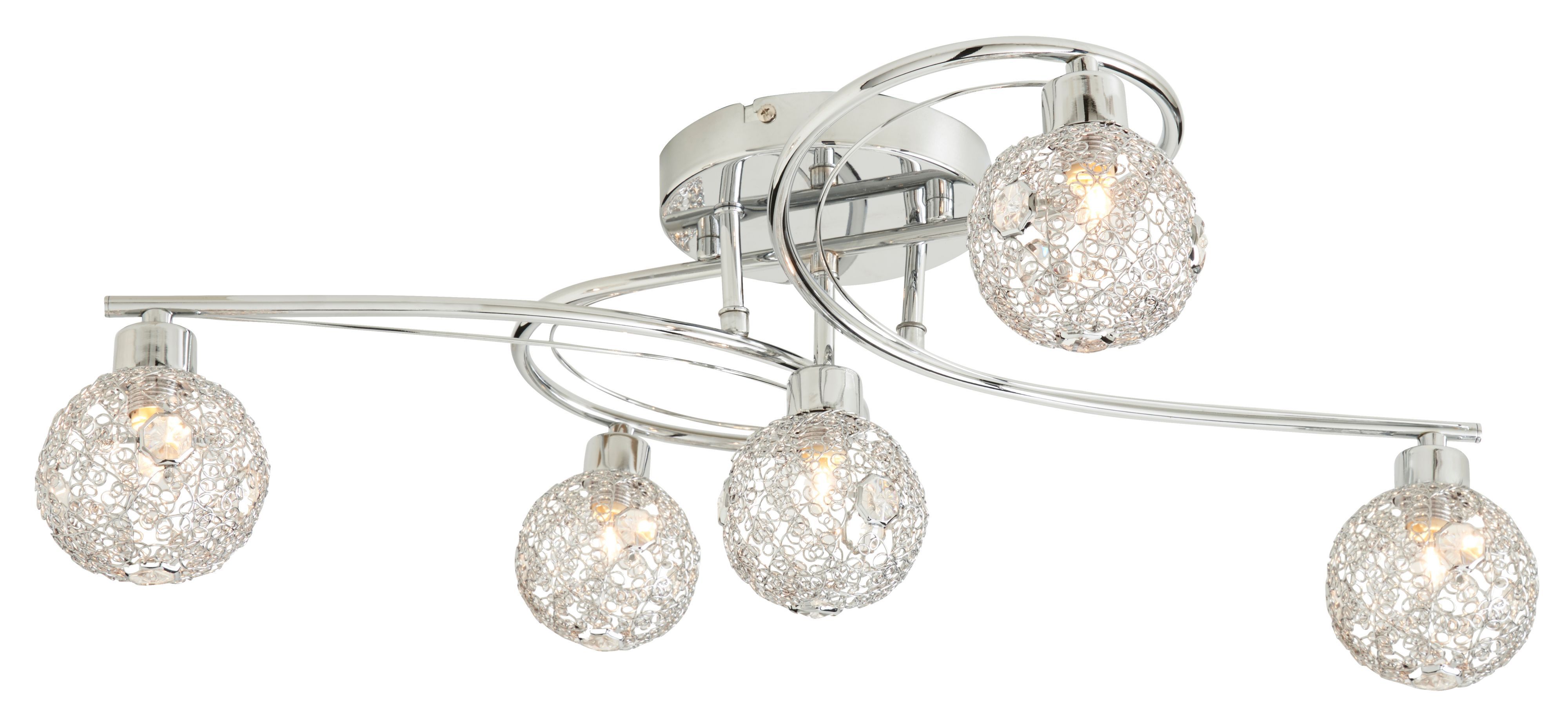 Bronte Chrome effect 5 Light Spotlight
