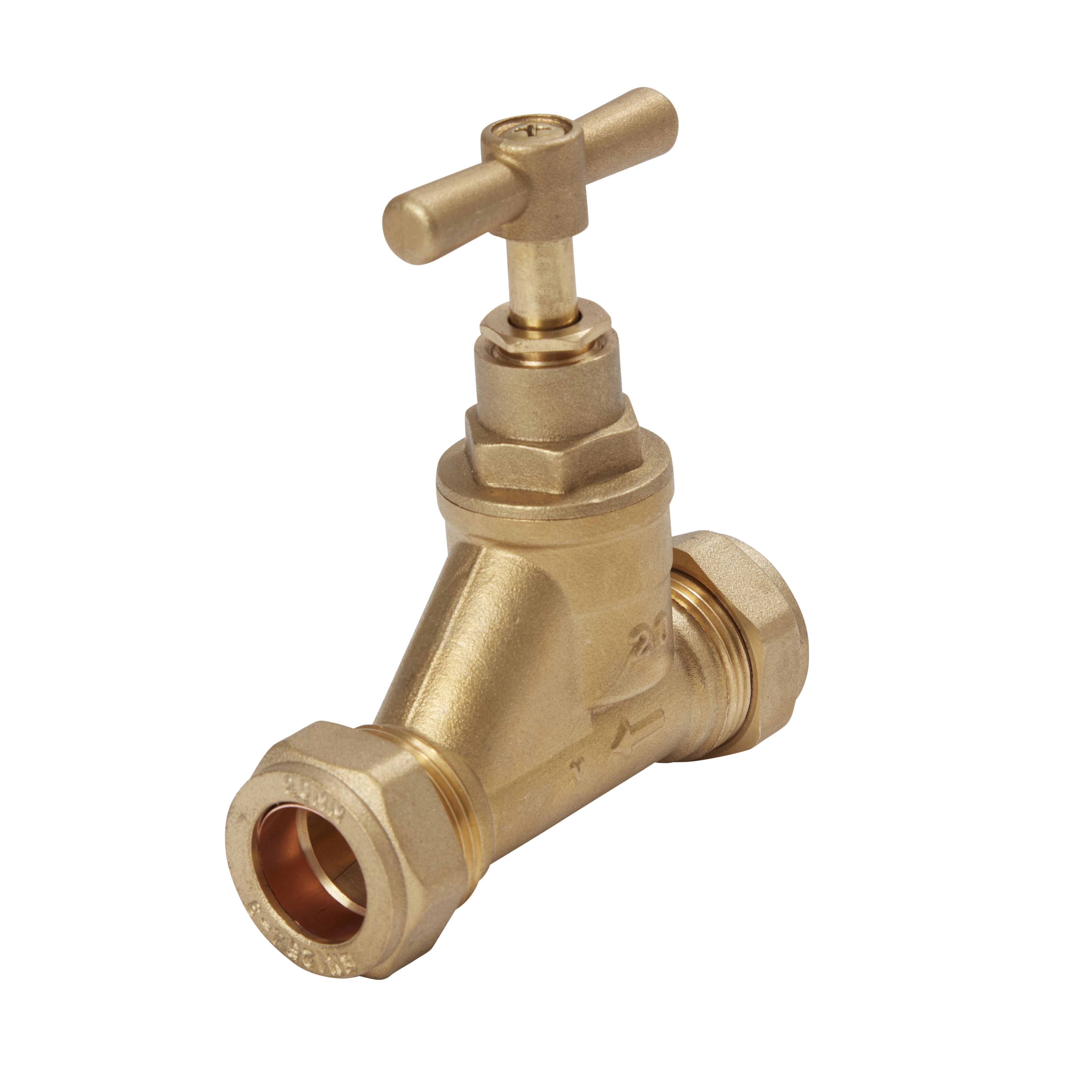 Bronze Compression Heating & sanitary Shut-off Stop cock, (Dia)20mm