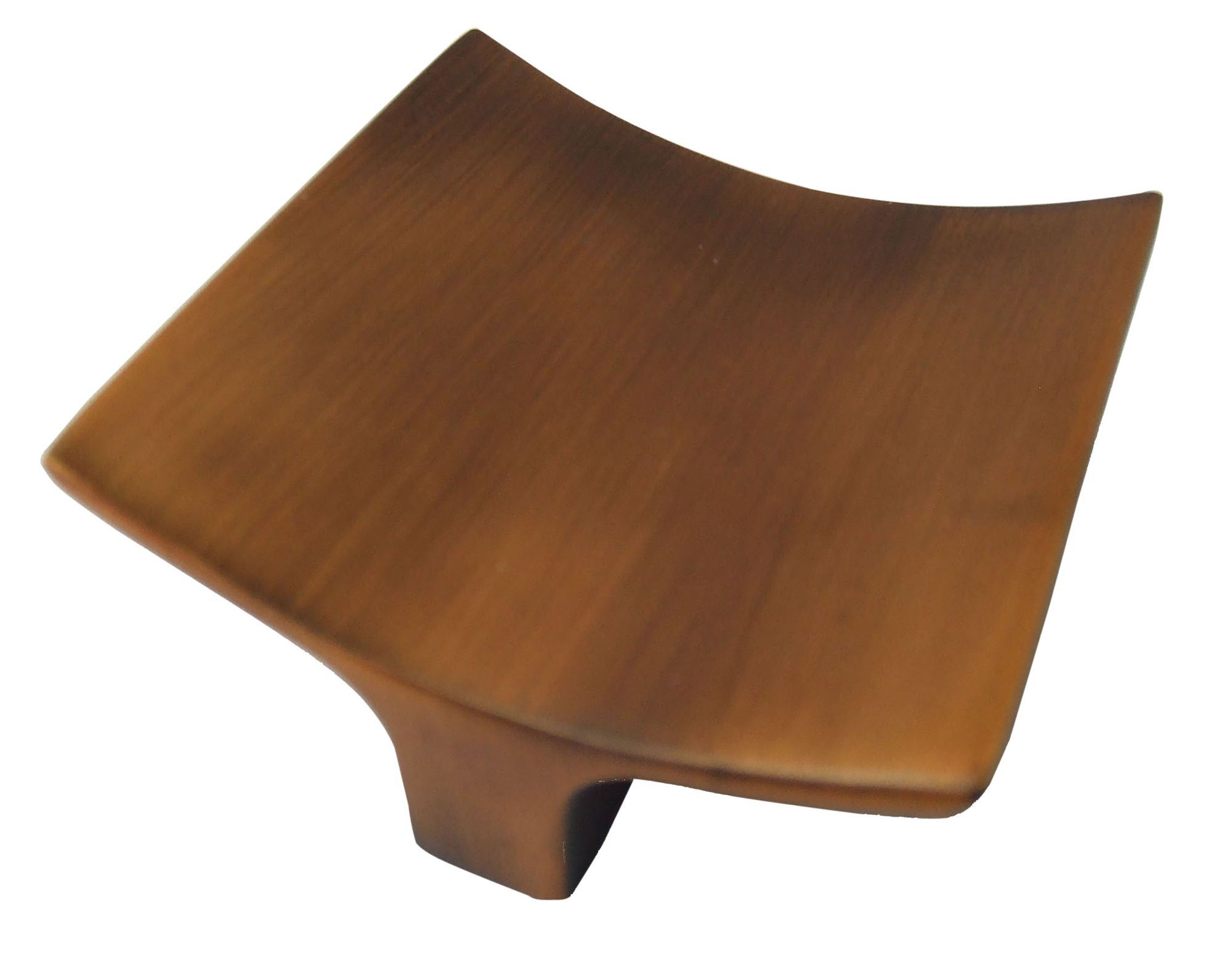 Bronze effect Zinc alloy Square Concave Furniture Knob
