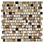 Bronze Glass Mosaic tile, (L)313mm (W)309mm