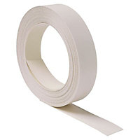 Brookfield White Worktop edging tape, (L)10m (W)21mm