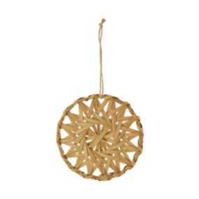 Brown Bamboo Round Seagrass Hanging ornament