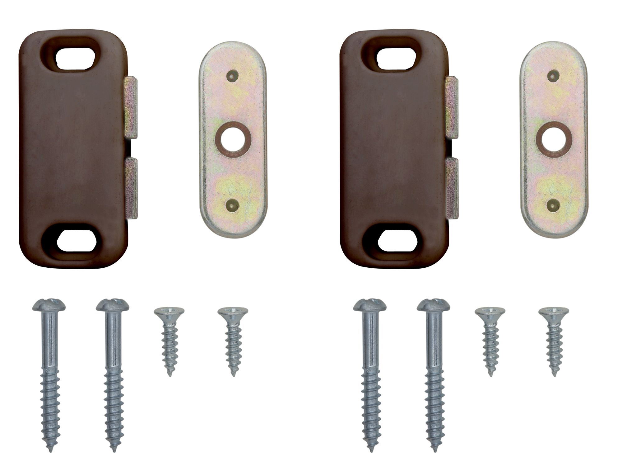 Brown Carbon steel catch, Pack of 12 DIY at B&Q