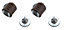 Brown Carbon steel Magnetic Cabinet catch, Pack of 2