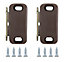 Brown Carbon steel Magnetic Cabinet catch, Pack of 2