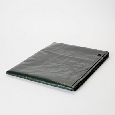 Brown & green Tarpaulin, (L)10m (W)6m