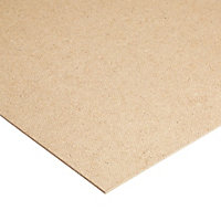 Brown Hard board Hardboard (L)1.22m (W)2.44m (T)3mm