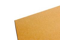Brown Hardboard (L)1.22m (W)0.61m (T)3mm 1730g