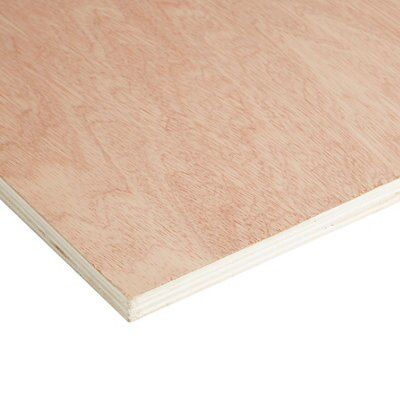 Brown Hardwood Plywood (L)2440mm (W)1220mm (T)15mm