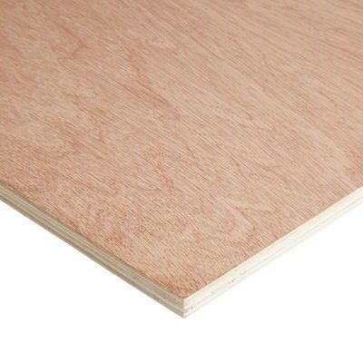 Brown Hardwood Plywood (L)2440mm (W)1220mm (T)15mm