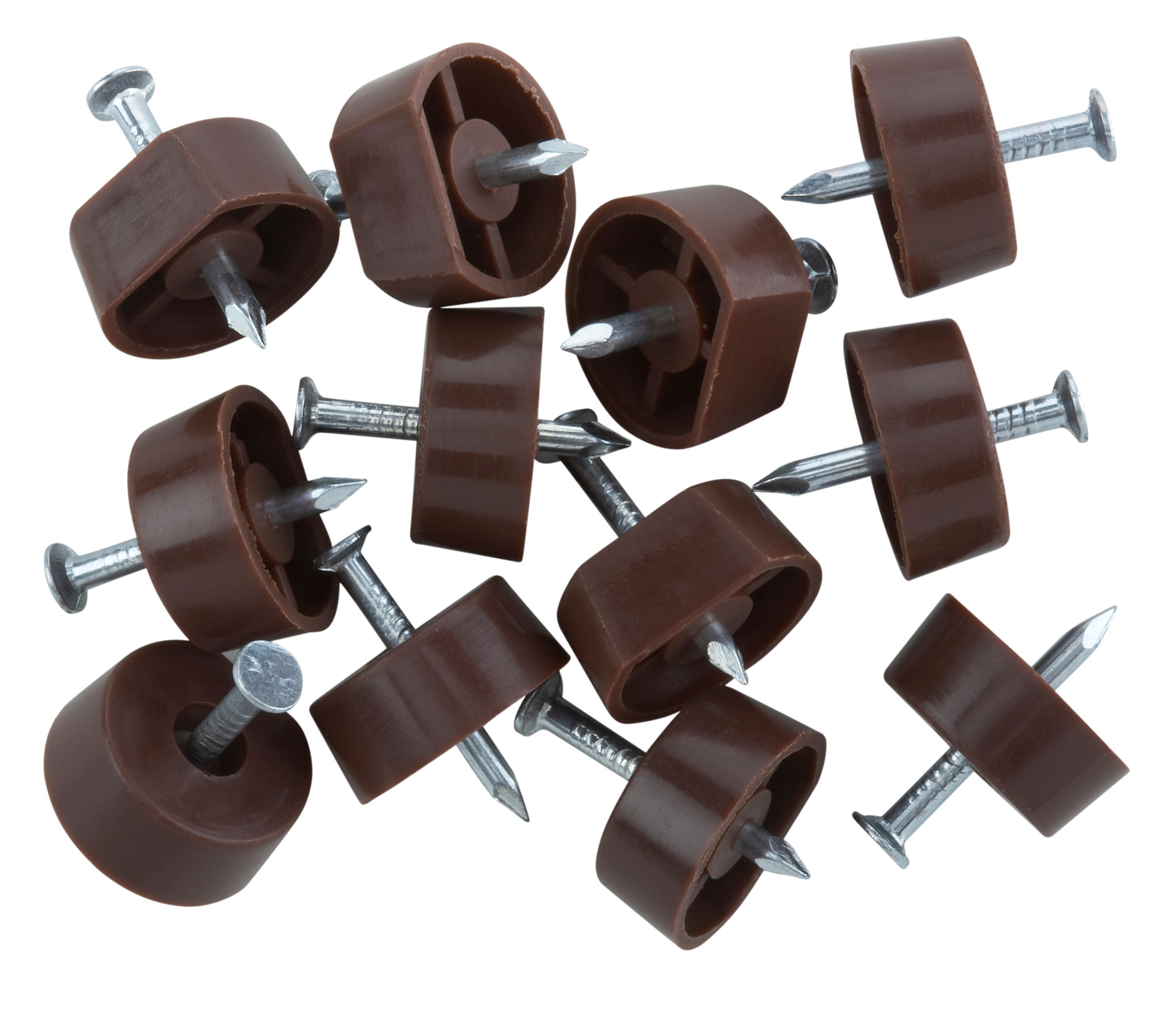 Brown Metal Shelf support (L)15mm, Pack of 12