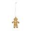 Brown Plastic Gingerbread man Hanging ornament