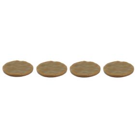 Brown Polyvinyl chloride (PVC) Protection pad (Dia)60mm, Pack of 4