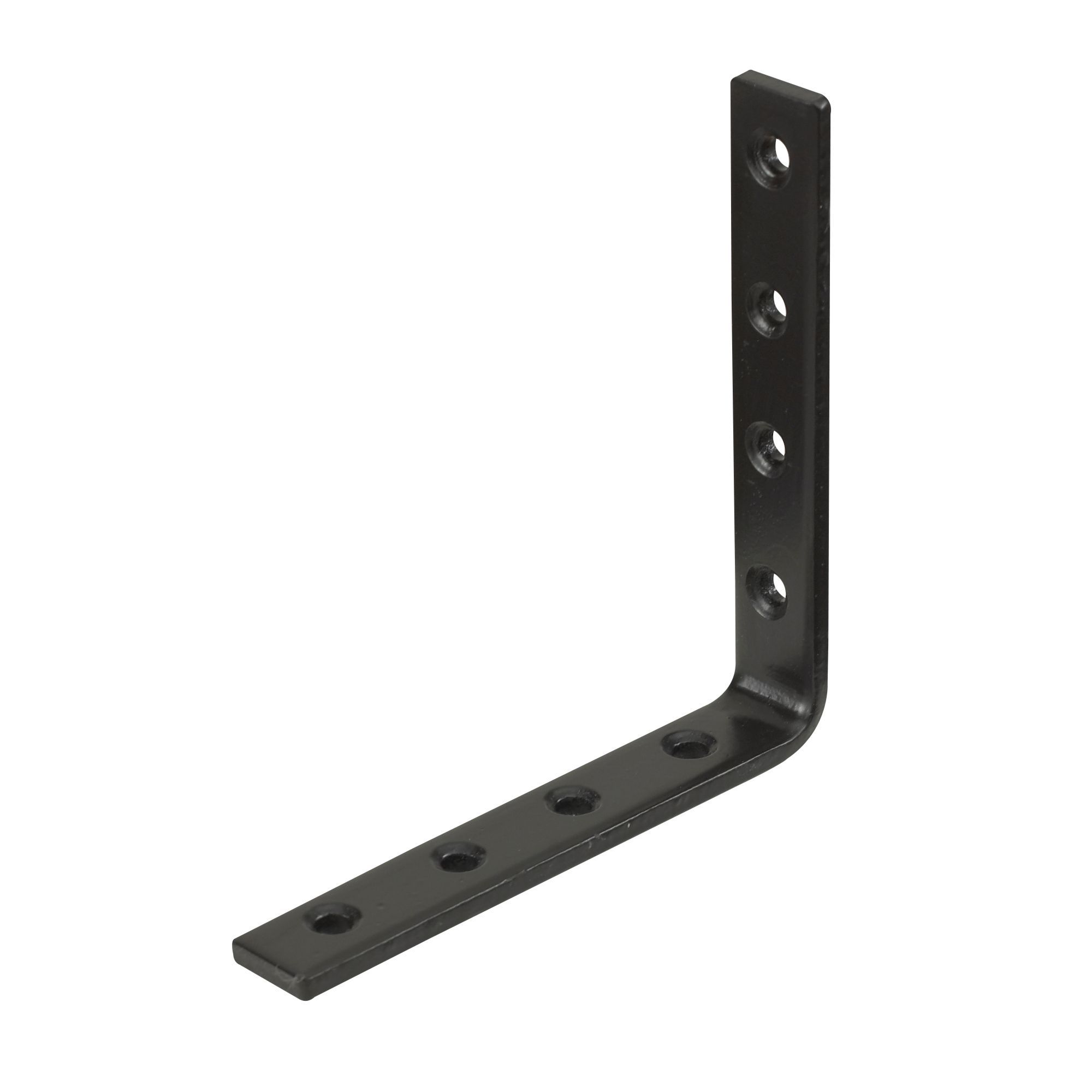 Brown Powder-coated Steel Heavy duty Angle bracket (H)120mm (W)20mm (L)120mm