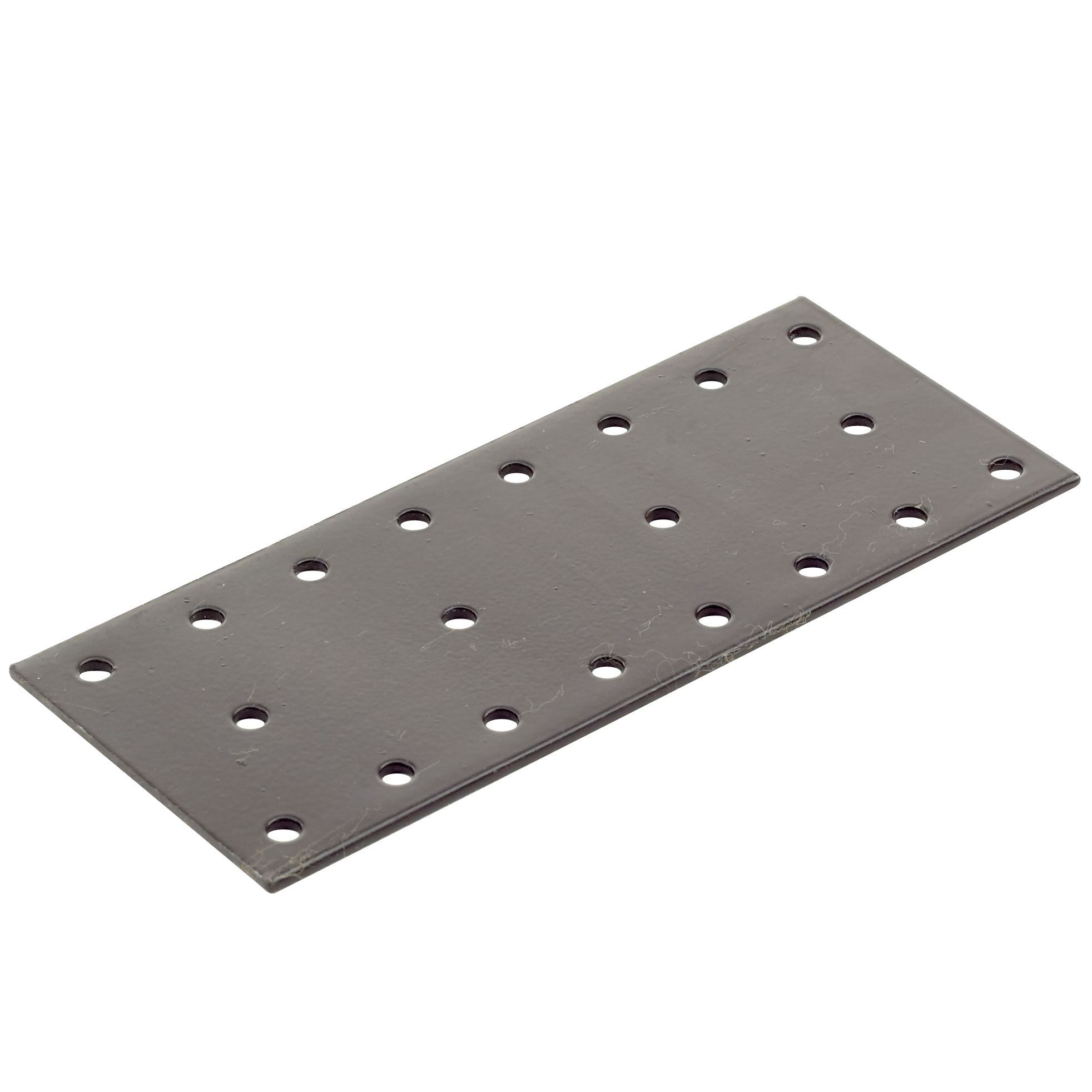 Brown Powder-coated Steel Perforated plate (L)140mm (W)60mm (T)2mm
