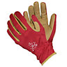 Brown & red Gardening gloves