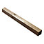 Brown Square Wooden Fence post (H)1m (W)70mm