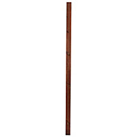 Brown Square Wooden Fence post (H)2.4m (W)90mm