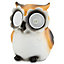 Brown & white Owl Solar-powered LED Outdoor Decorative light