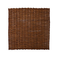 Brown Willow Garden screen (H)1.8m (W)1.8m , Pack of 3