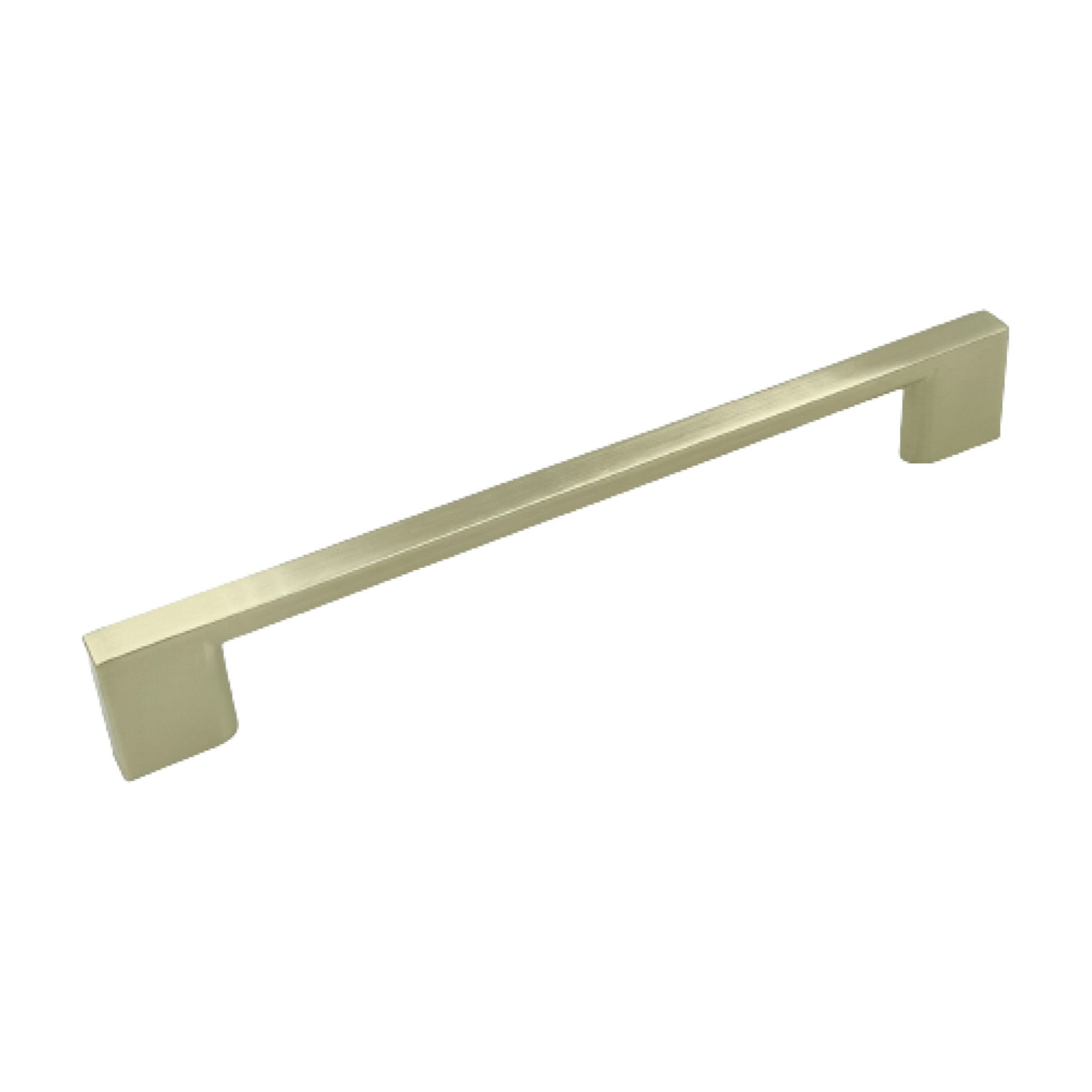 Brushed Brass effect Anodised Zinc alloy Straight Bar Pull handle (L ...